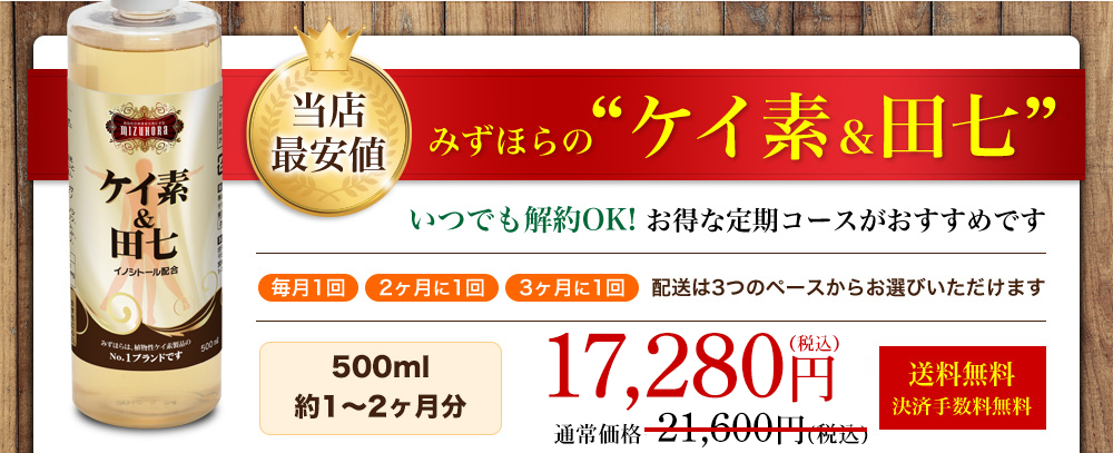 いつでも解約OK！8,880円(税別) 送料・決済手数料無料