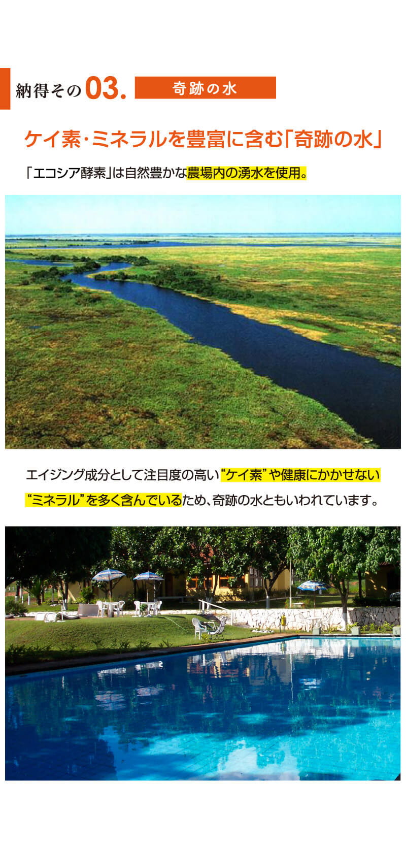 納得その3　奇跡の水