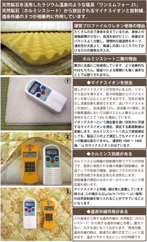 ホルミシス敷きマットシングル商品画像2