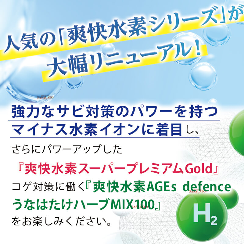 爽快水素 AGEs defenceうなはたけハーブMIX100商品画像4